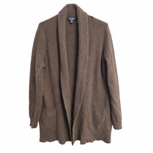 Lord & Taylor 100% Cashmere Brown Cardigan